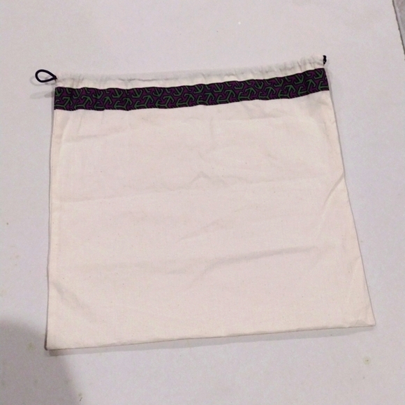 Tory Burch Off-White Colorful Drawstring Storage Dust Bag Sized 14 x 14.5-inch - Picture 4 of 9